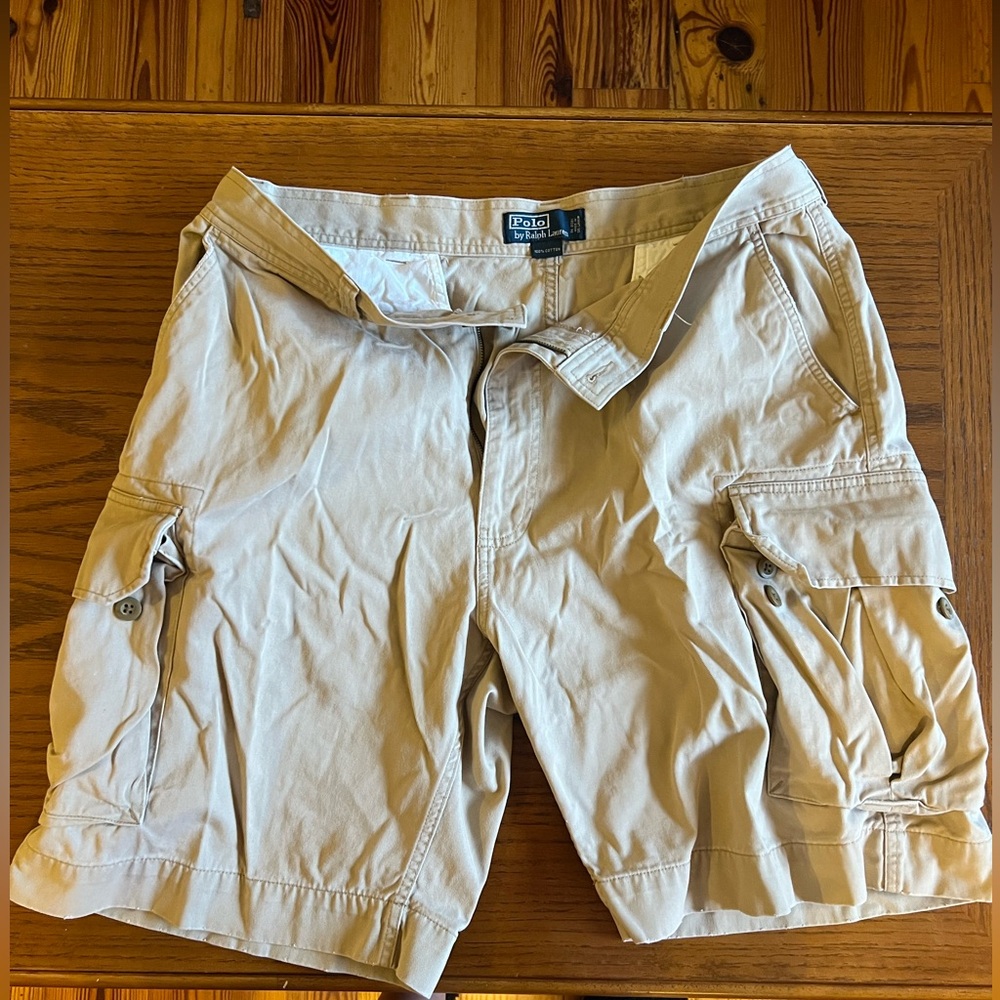 Polo by Ralph Lauren Men's Beige Cargo Shorts
